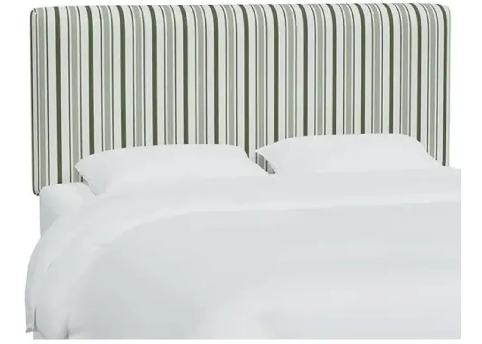 Novak Headboard - Luli Stripe - Green