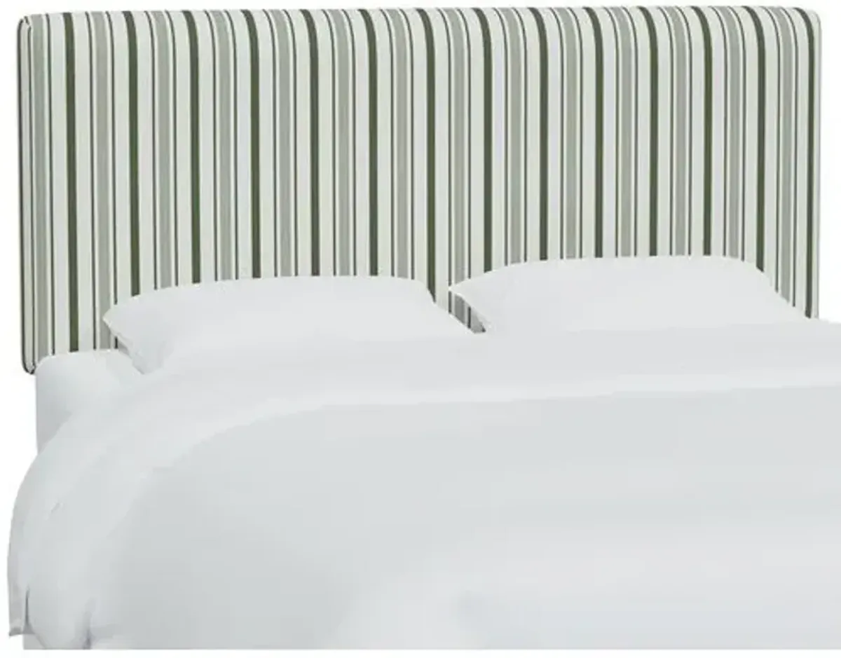 Novak Headboard - Luli Stripe - Green