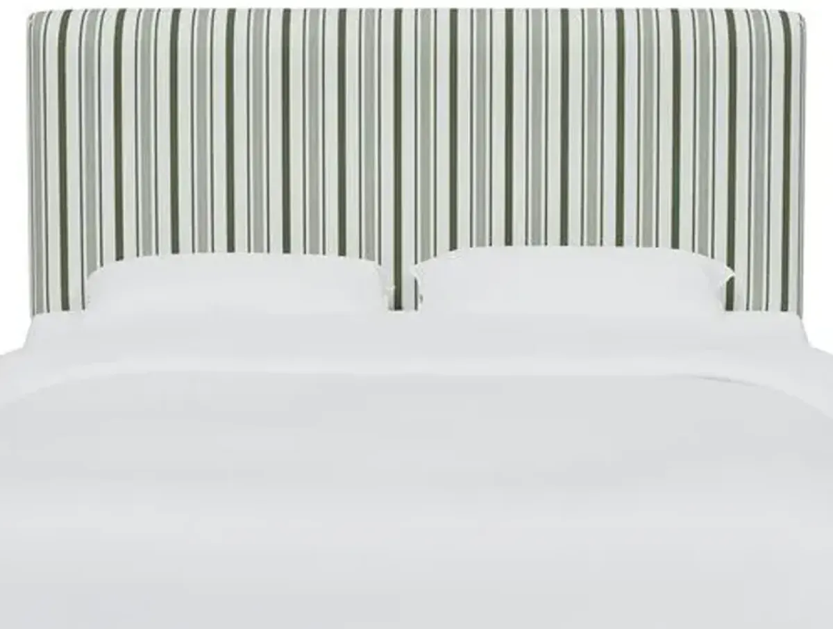 Novak Headboard - Luli Stripe - Green