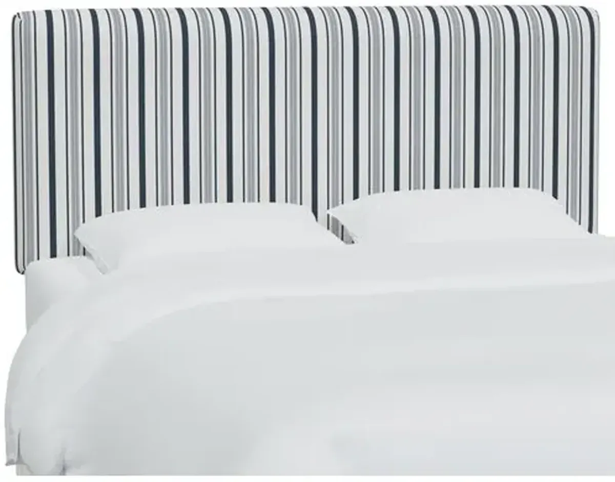 Novak Headboard - Luli Stripe - Blue