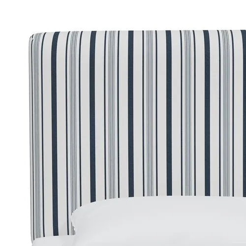 Novak Headboard - Luli Stripe - Blue