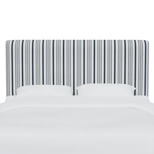 Novak Headboard - Luli Stripe - Blue