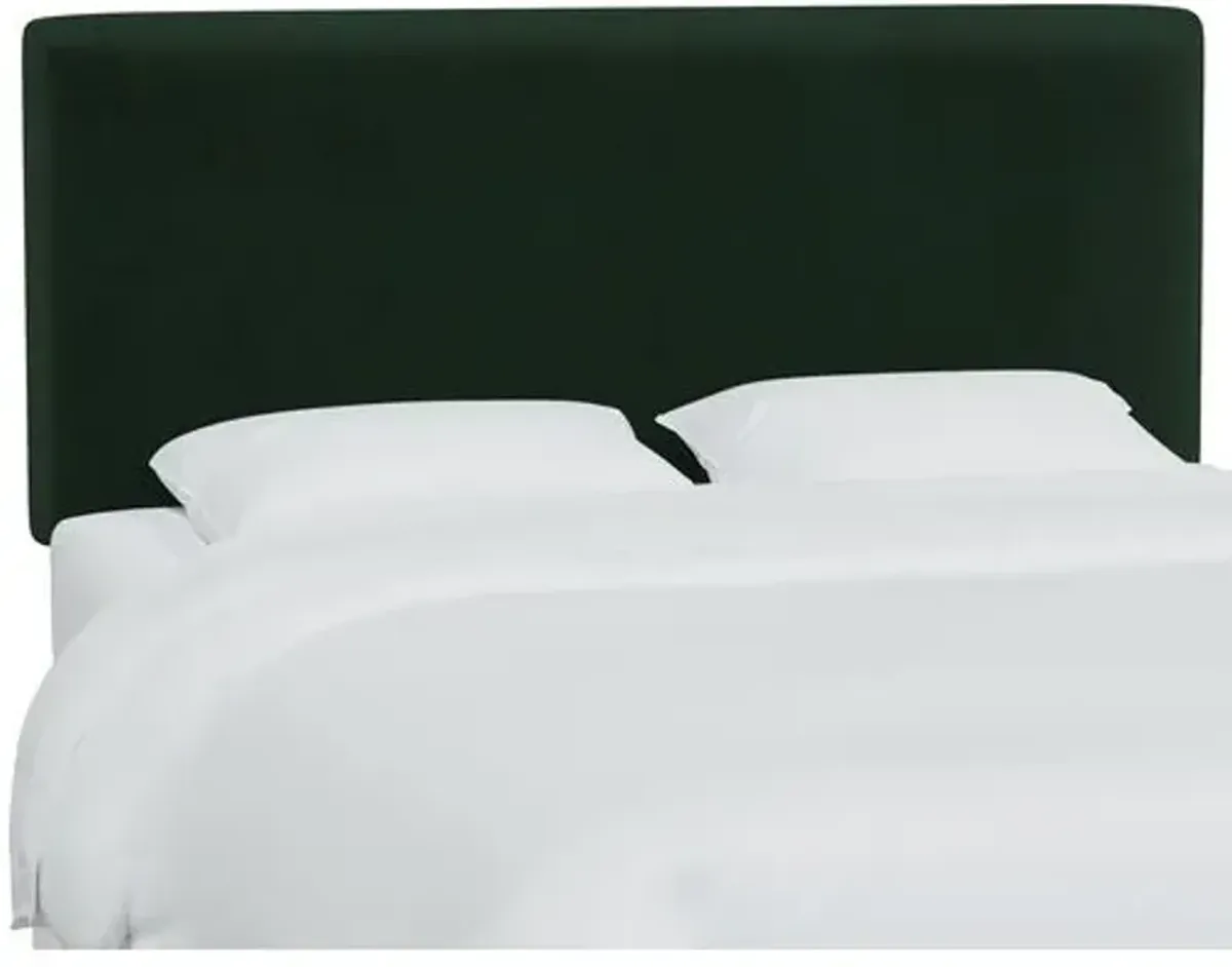 Novak Velvet Headboard - Green