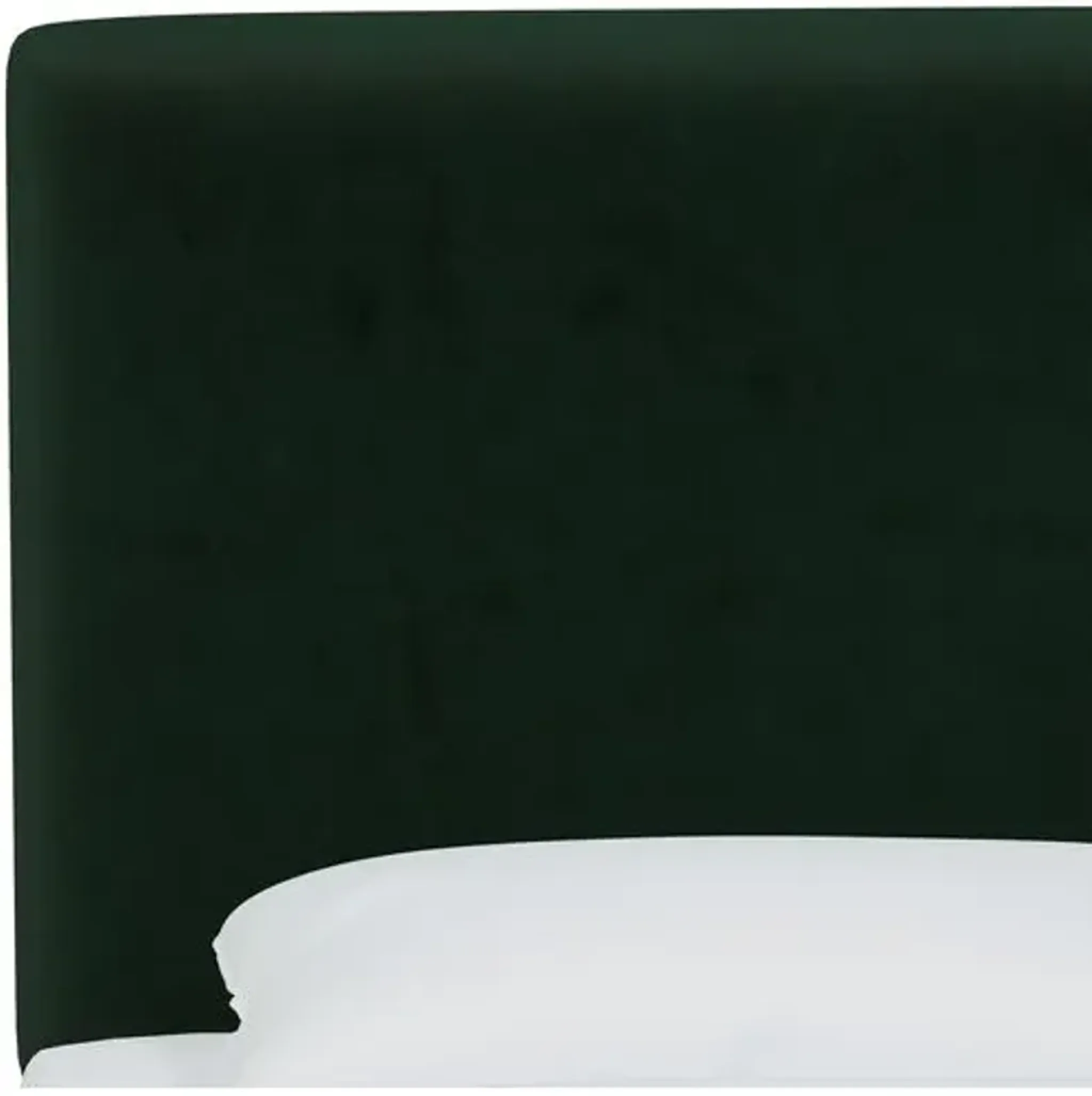 Novak Velvet Headboard Green One Kings Lane | Furniture.com