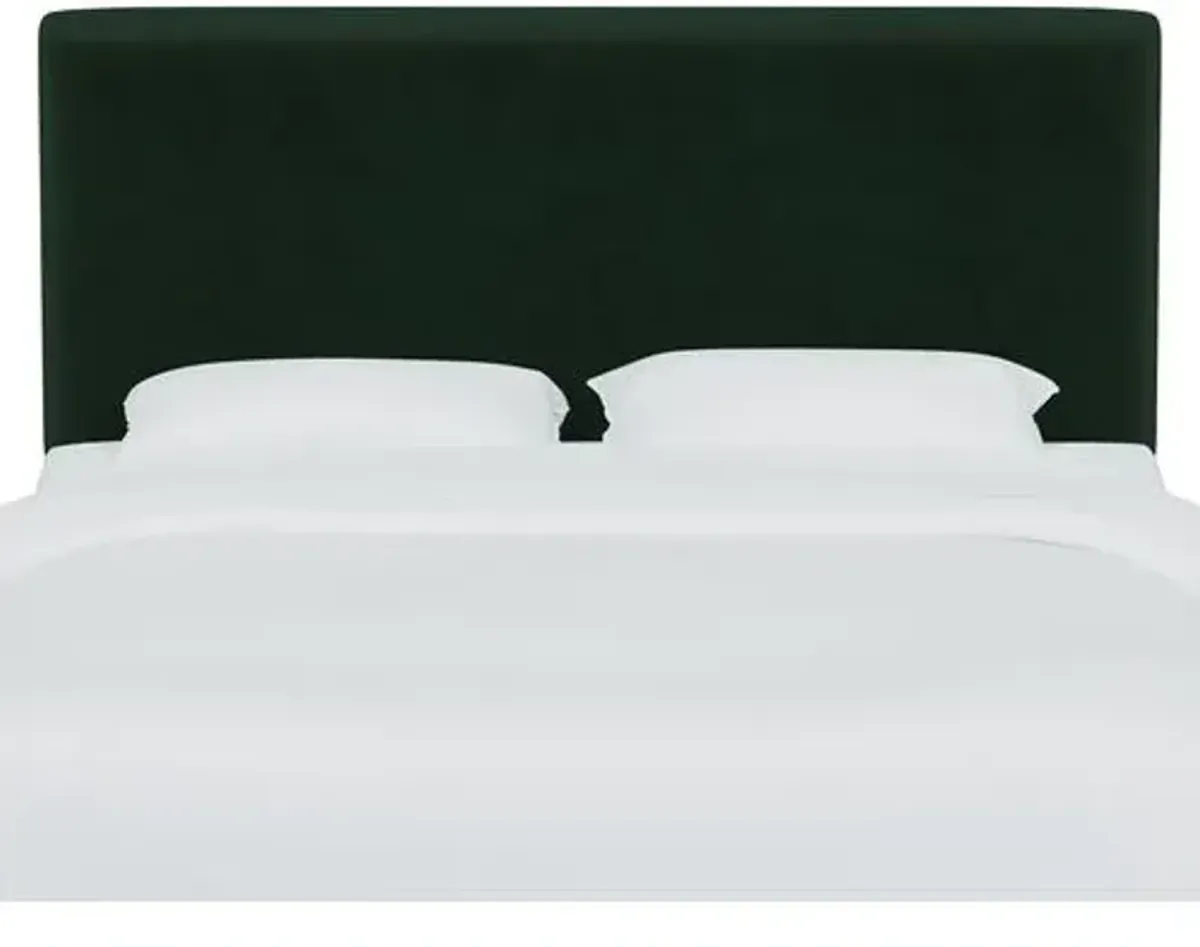 Novak Velvet Headboard - Green