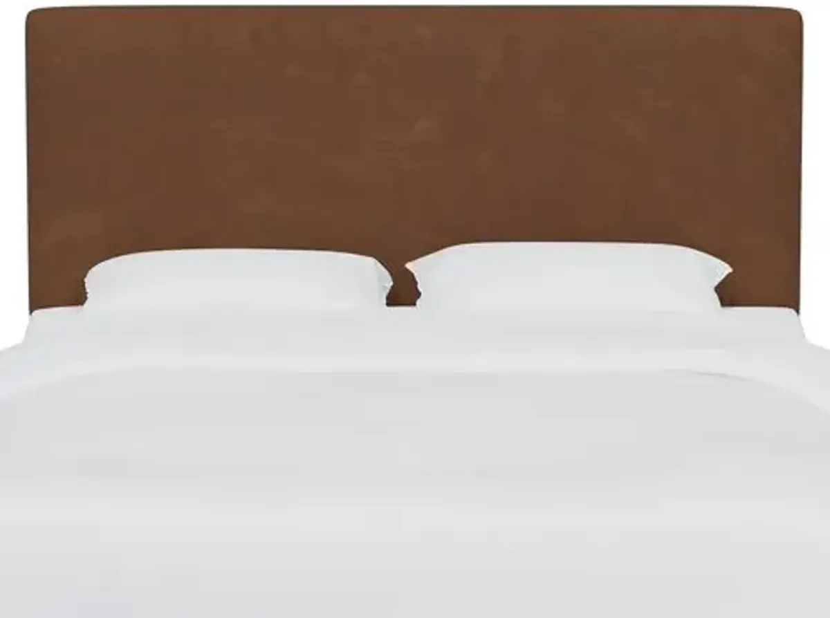 Novak Headboard - Faux Leather - Brown