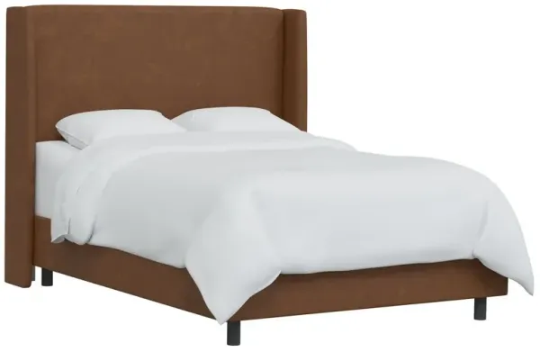 Kelly Faux Leather Wingback Bed