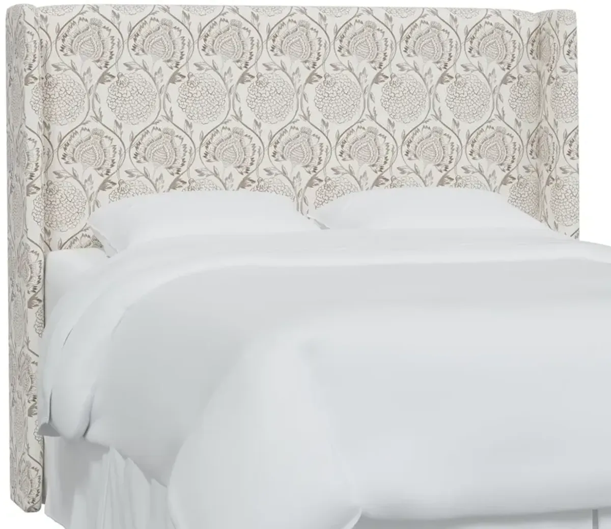 Kelly Wingback Headboard, Ranjit Floral