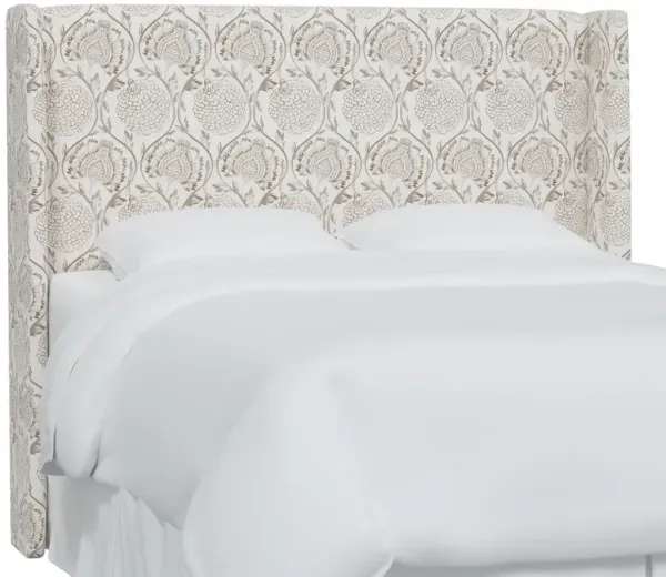 Kelly Wingback Headboard, Ranjit Floral
