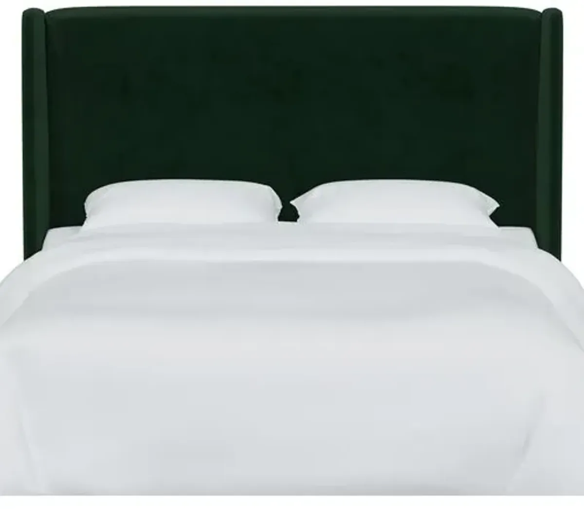 Kelly Velvet Wingback Headboard - Green