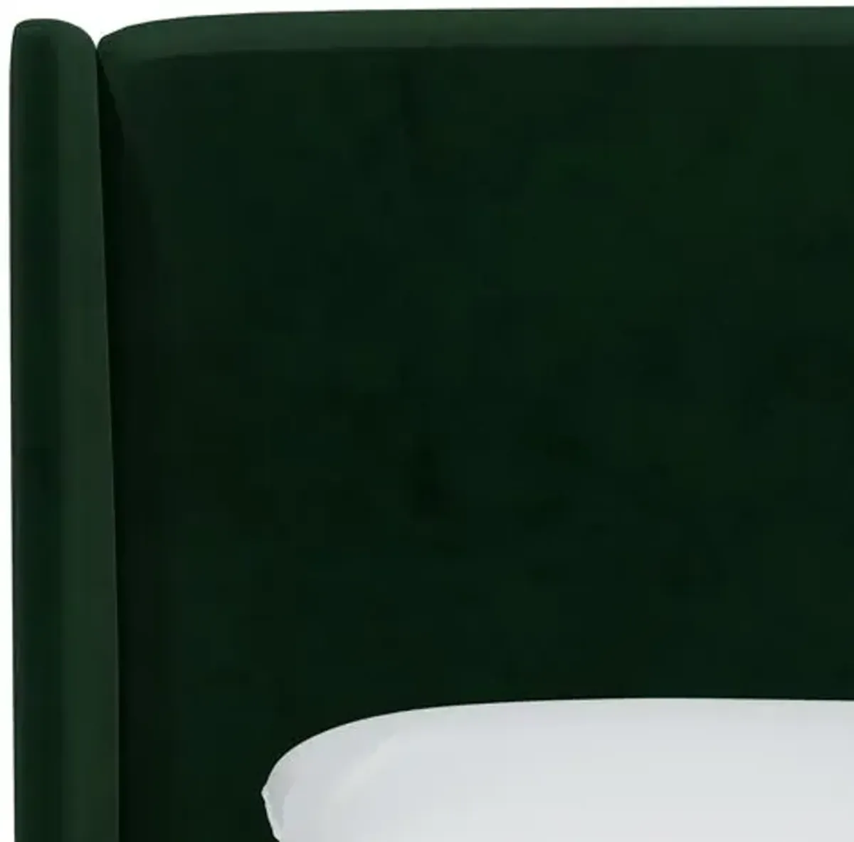 Kelly Velvet Wingback Headboard - Green