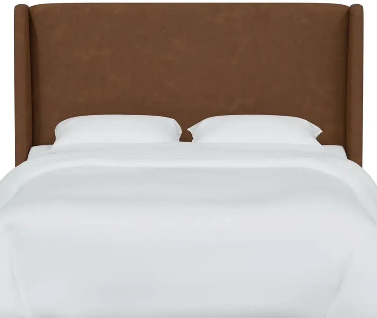 Kelly Faux Leather Wingback Headboard