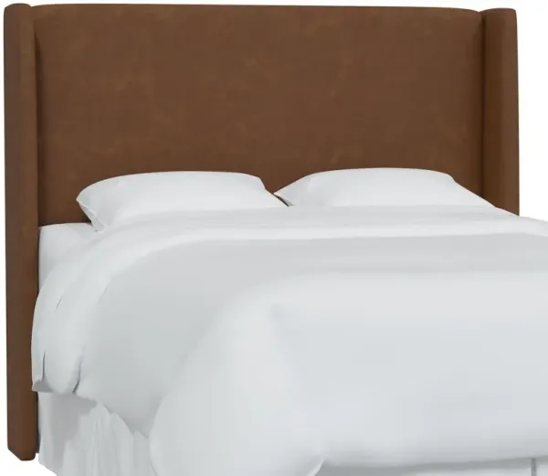 Kelly Faux Leather Wingback Headboard