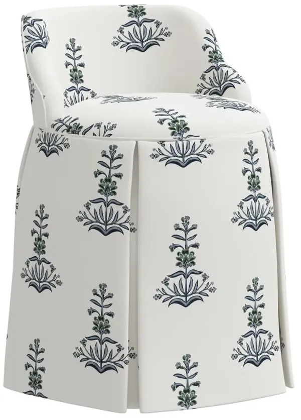 Addie Vanity Stool, Kiko Block Slate