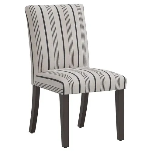 Shannon Side Chair - Alcot Coal - Black