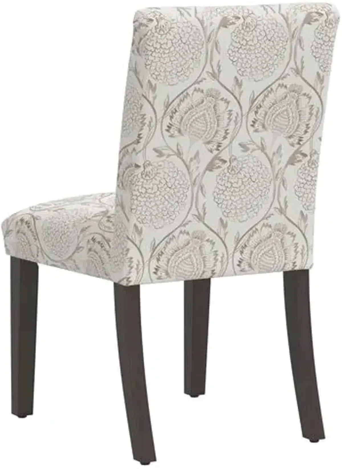 Shannon Side Chair - Ranjit Floral - Handcrafted - Brown