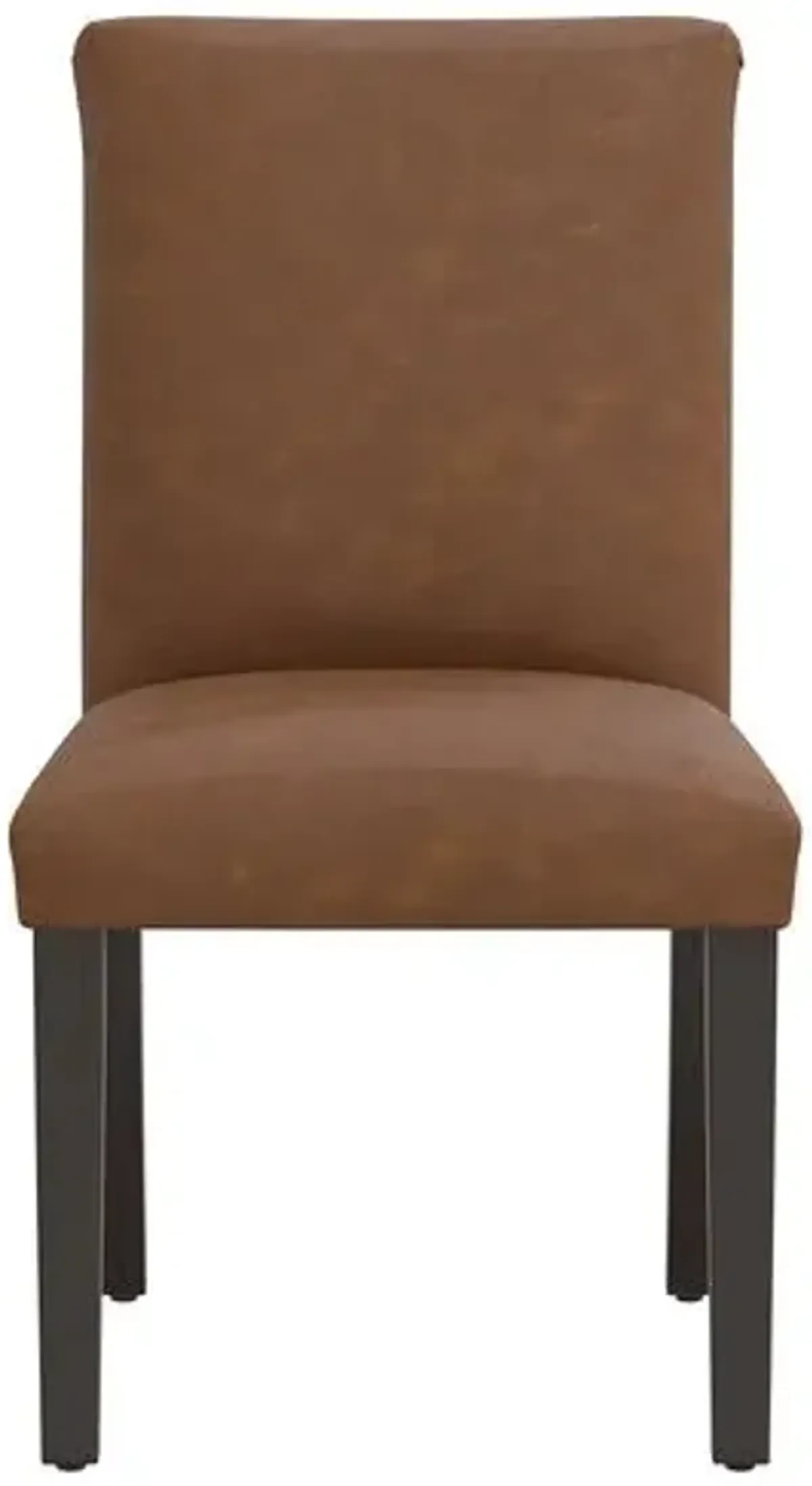 Shannon Faux Leather Side Chair - Brown