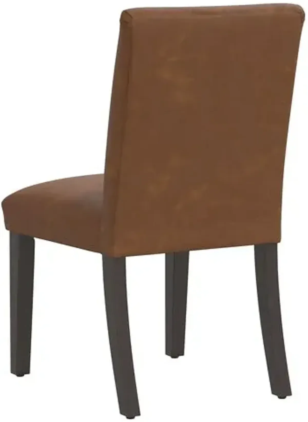 Shannon Faux Leather Side Chair - Brown