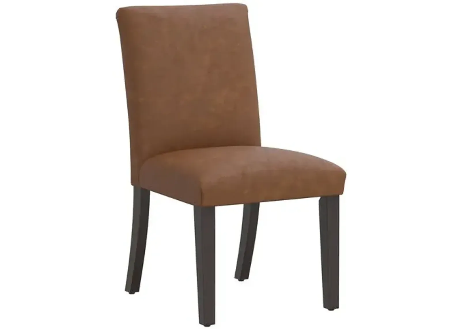 Shannon Faux Leather Side Chair - Brown