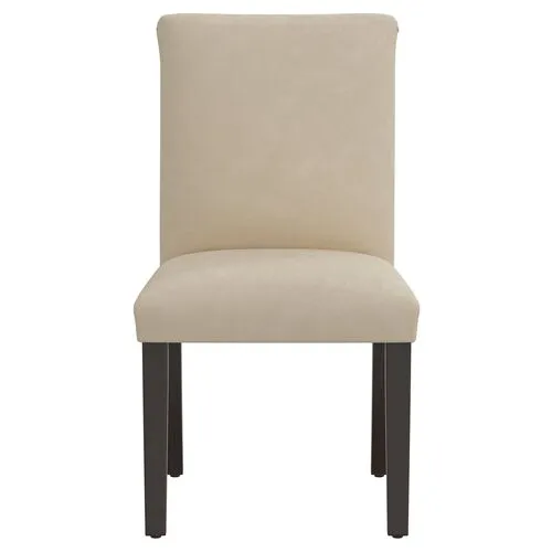 Shannon Faux Leather Side Chair - Beige