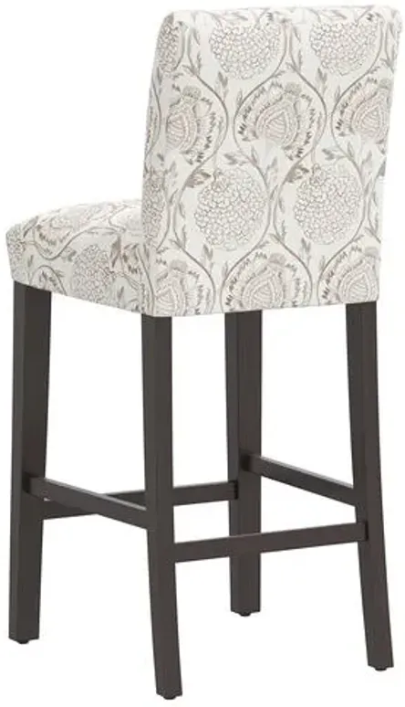 Shannon Barstool - Ranjit Floral - Brown