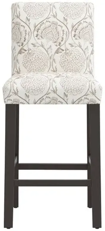 Shannon Barstool - Ranjit Floral - Brown