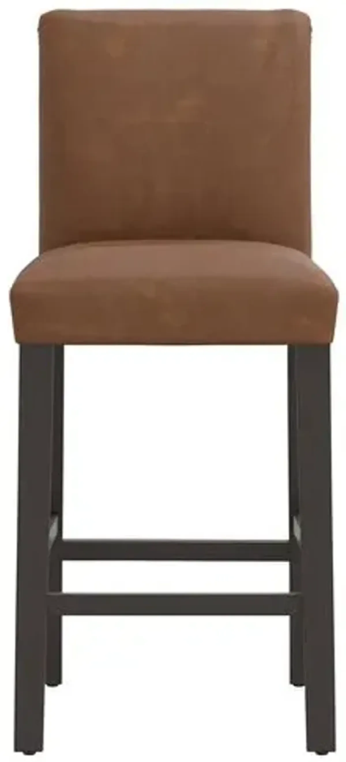 Shannon Faux Leather Barstool - Brown