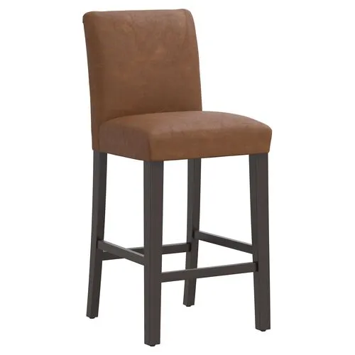 Shannon Faux Leather Barstool - Brown