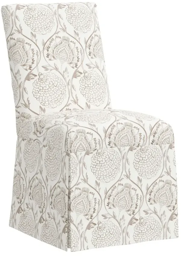 Owen Skirted Slipcover Side Chair, Ranjit Floral