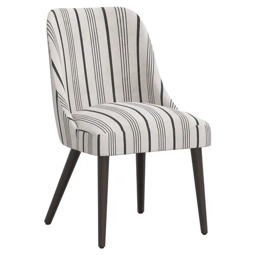 Barron Side Chair - Alcot Coal - Black