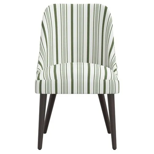 Barron Side Chair - Luli Stripe - Green