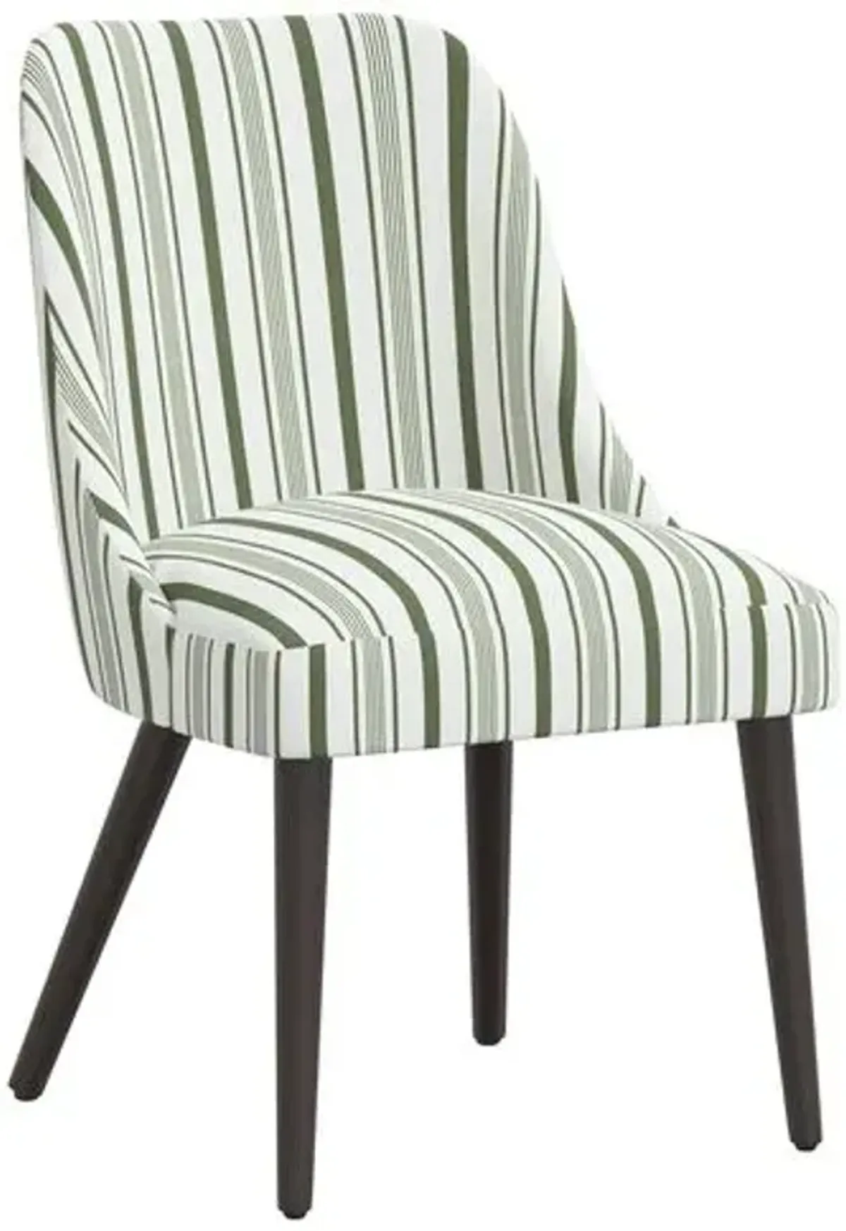 Barron Side Chair - Luli Stripe - Green