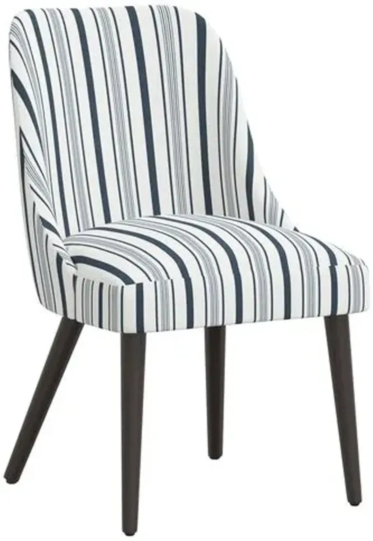 Barron Side Chair - Luli Stripe - Blue