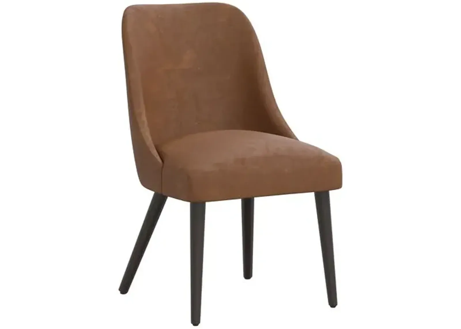 Barron Side Chair - Faux Leather - Brown