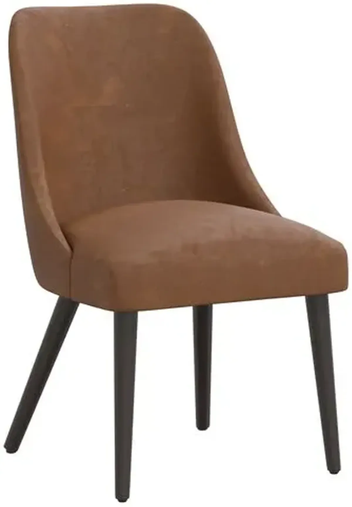 Barron Side Chair - Faux Leather - Brown