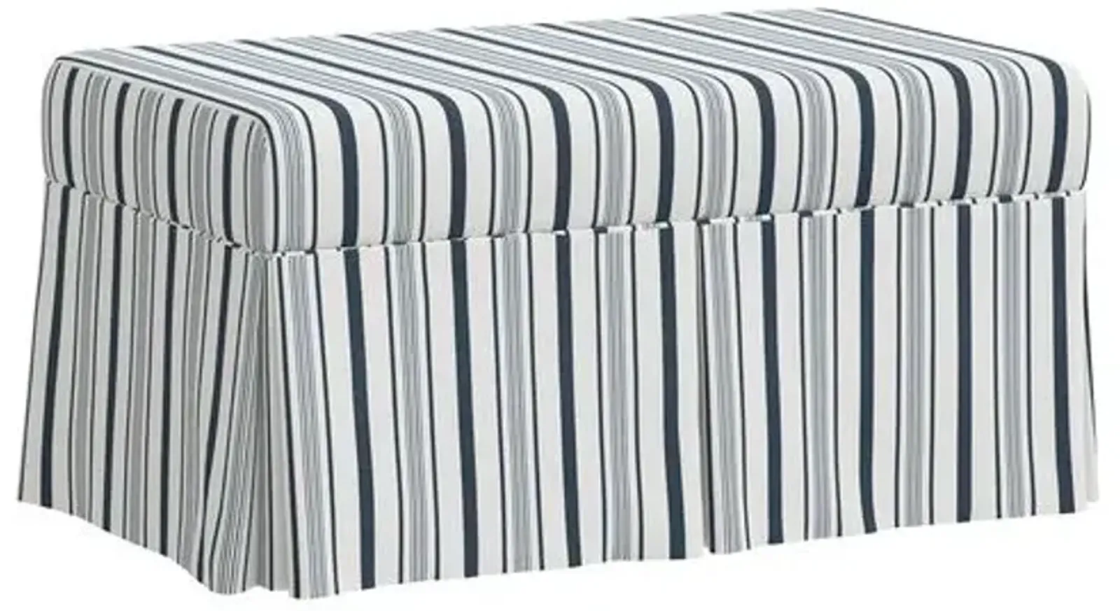 Hayworth Storage Bench - Luli Stripe - Blue