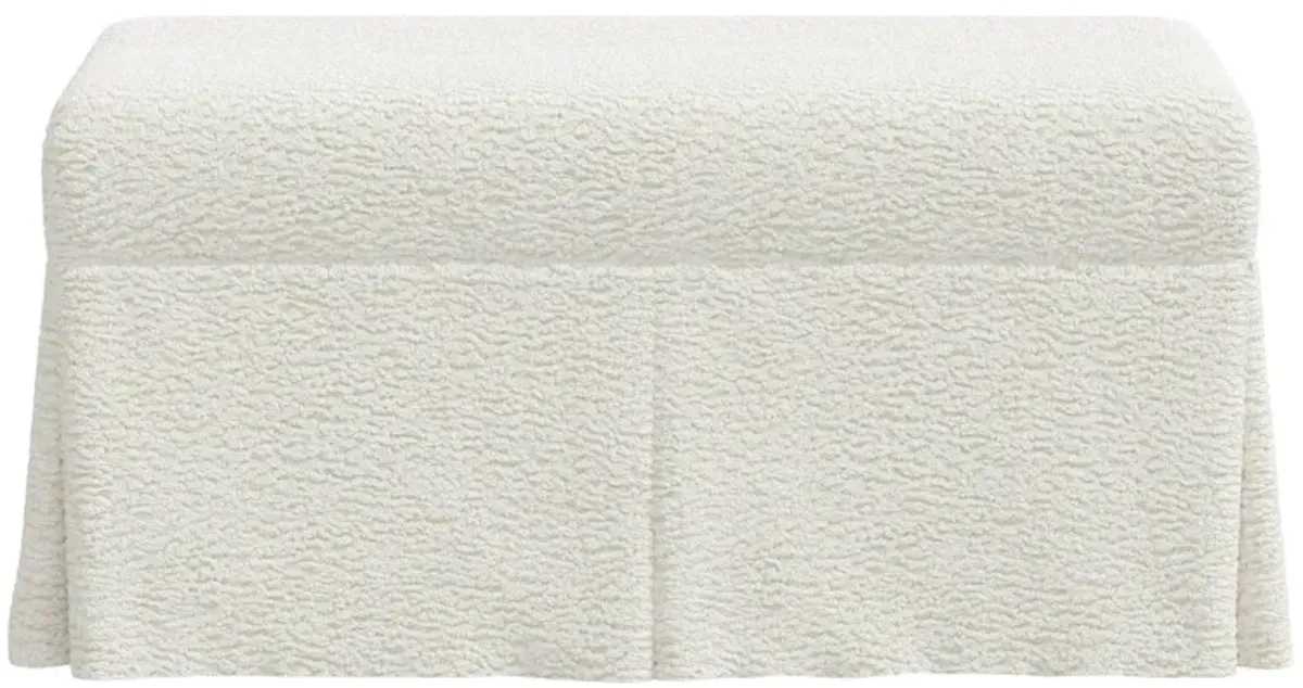 Hayworth Storage Bench, Sheepskin Natural