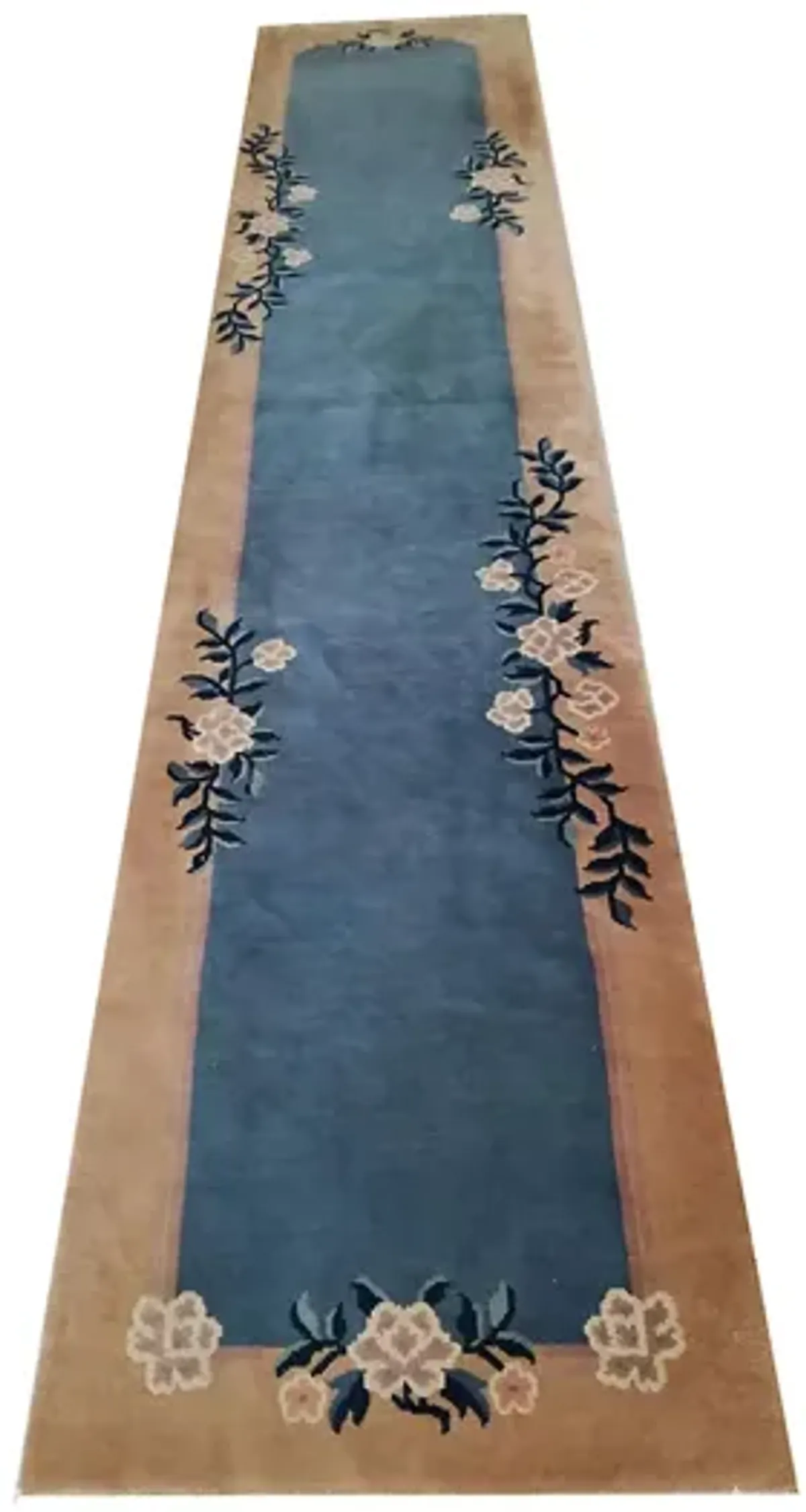 Chinese Peking Rug 2'6" x 11'3" - Blue - Blue