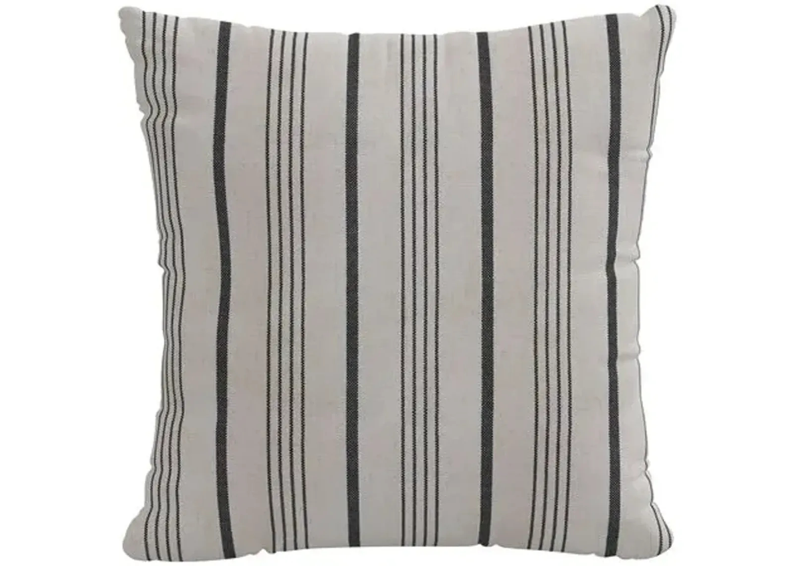 Alcot Stripe Pillow - Graphite