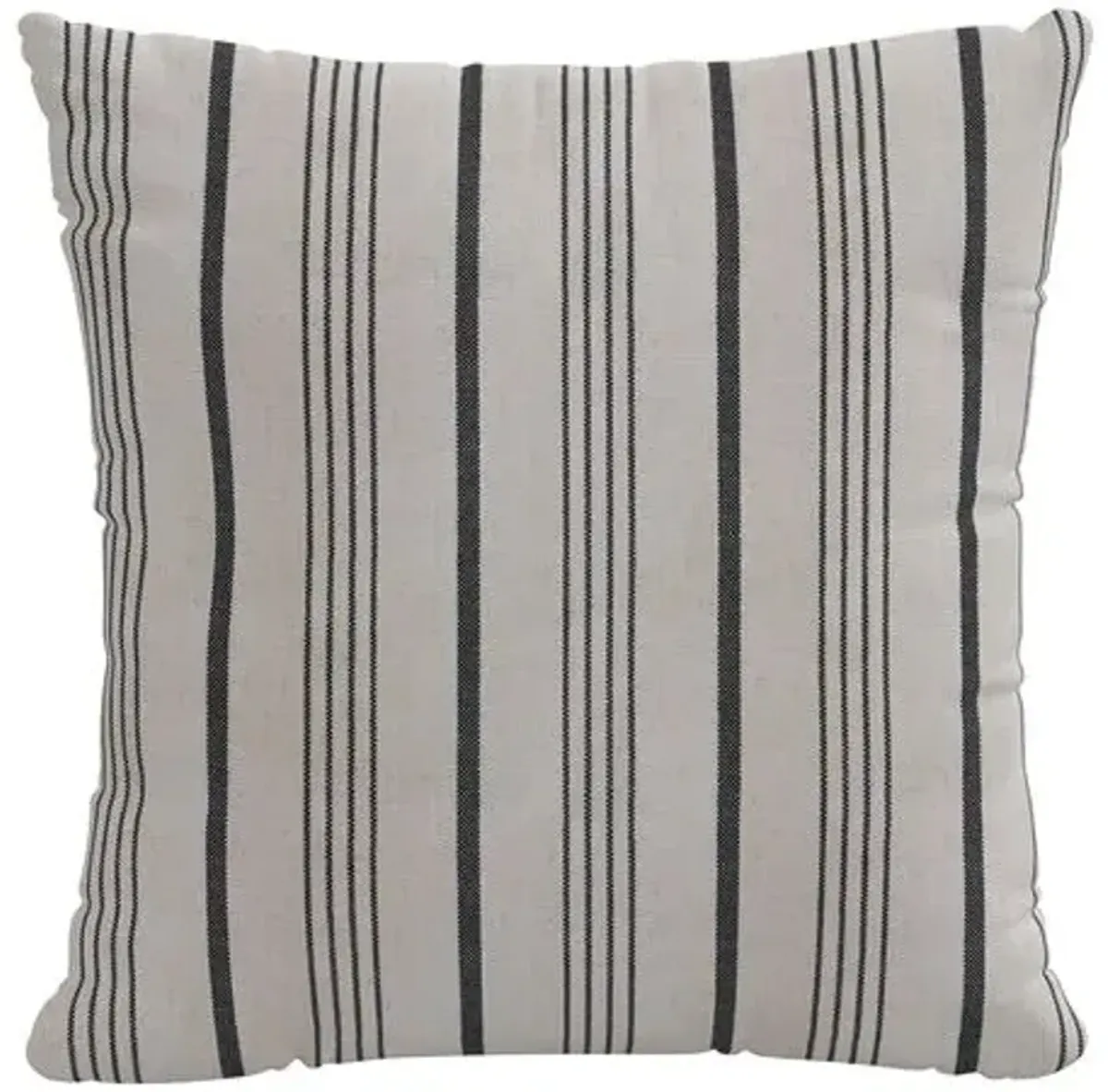 Alcot Stripe Pillow - Graphite