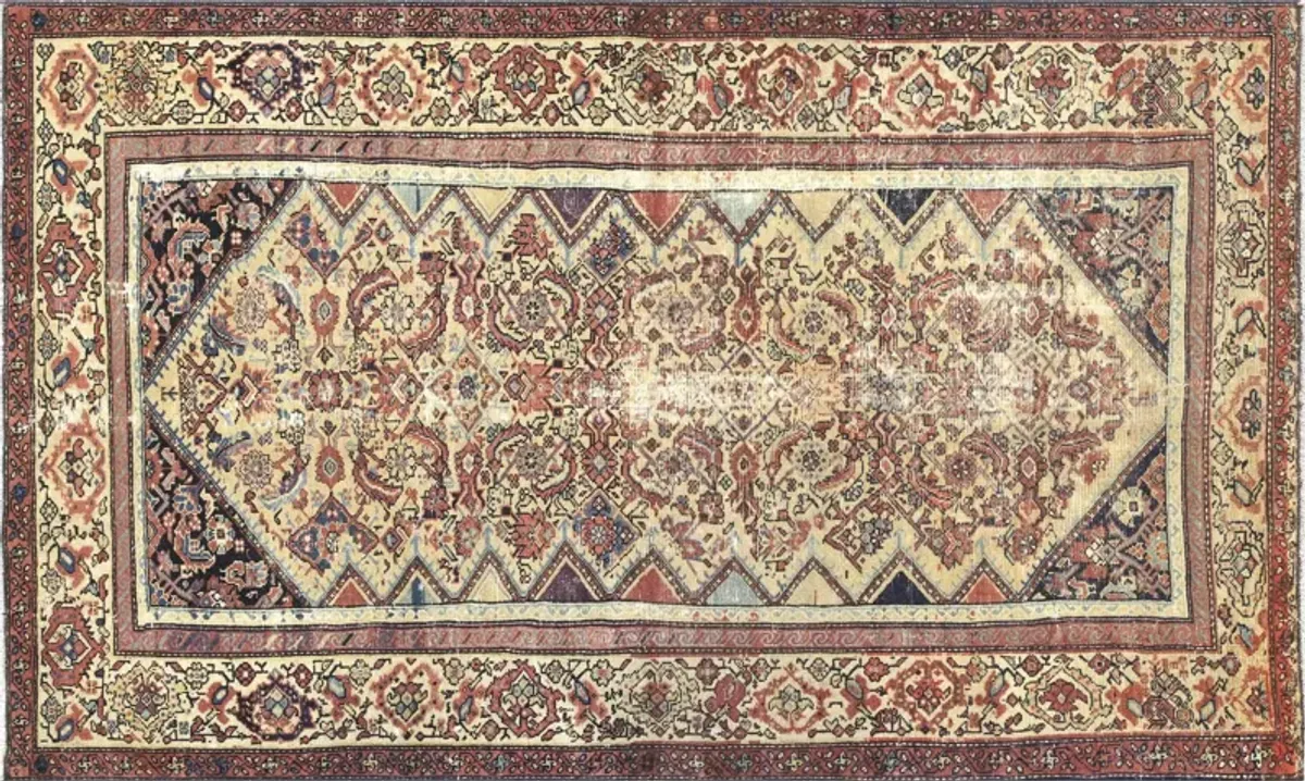 1920s Persian Melayer Rug - 3'10" x 6'5" - Nalbandian - Red - Red