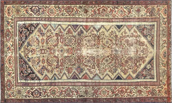 1920s Persian Melayer Rug - 3'10" x 6'5" - Nalbandian - Red - Red