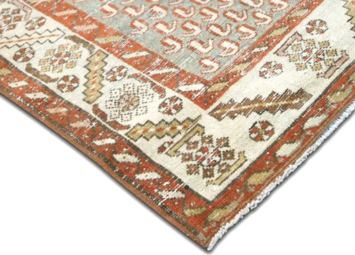 1920s Persian Melayer Runner - 3' x 7'11" - Nalbandian - Red