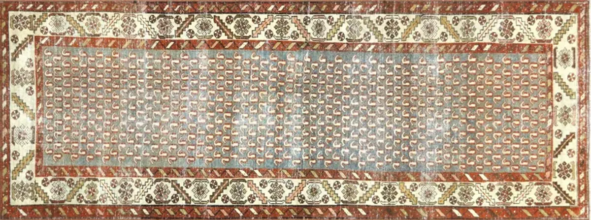 1920s Persian Melayer Runner - 3' x 7'11" - Nalbandian - Red