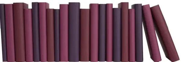 Paper Wrapped Decorative Books by the Foot, Berry