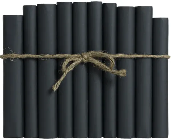 1-Foot Paper Wrapped Decorative Book Bundle, Deep Forest