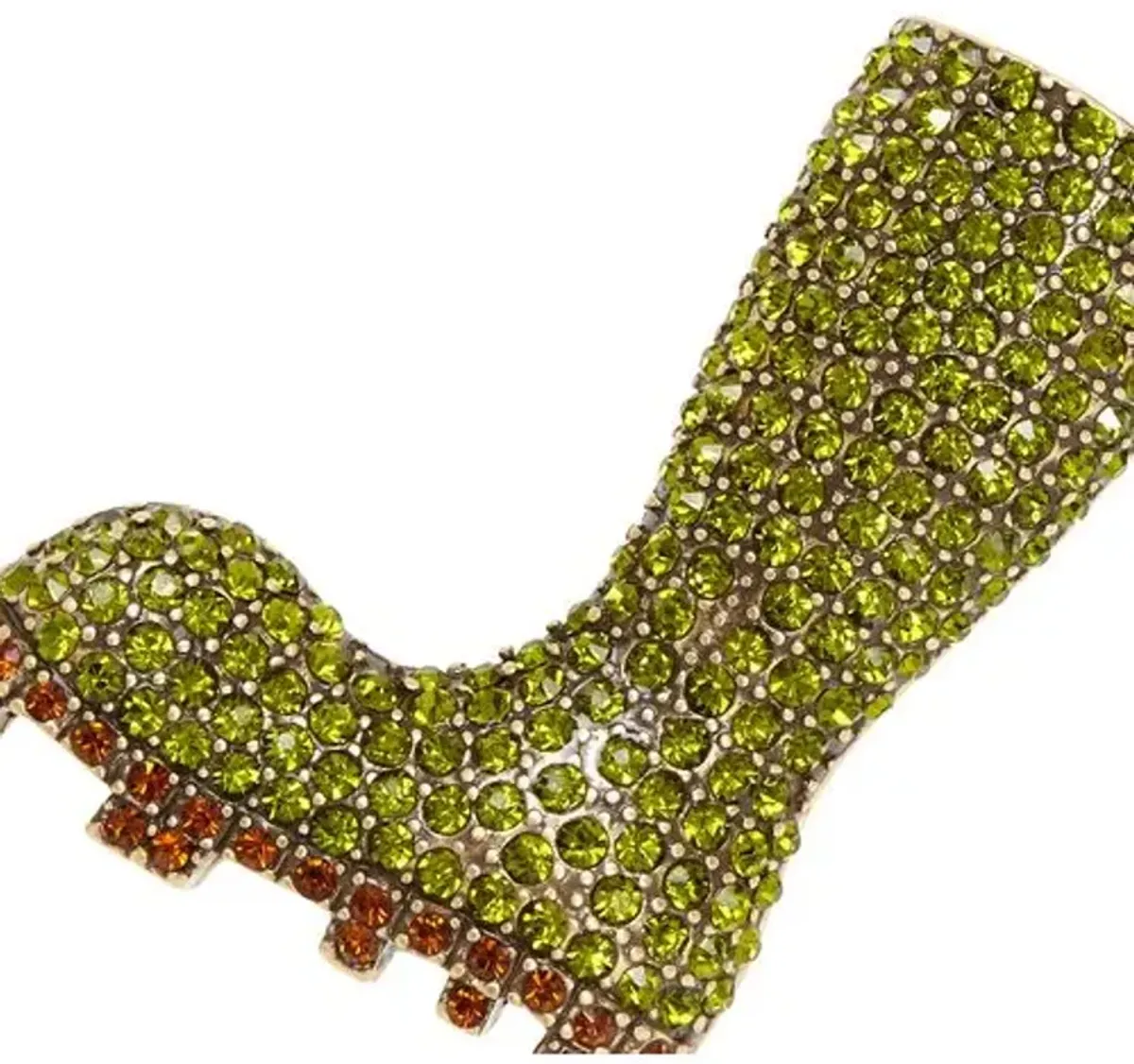 Wellington Boot Ornament - Gold/Green - Joanna Buchanan