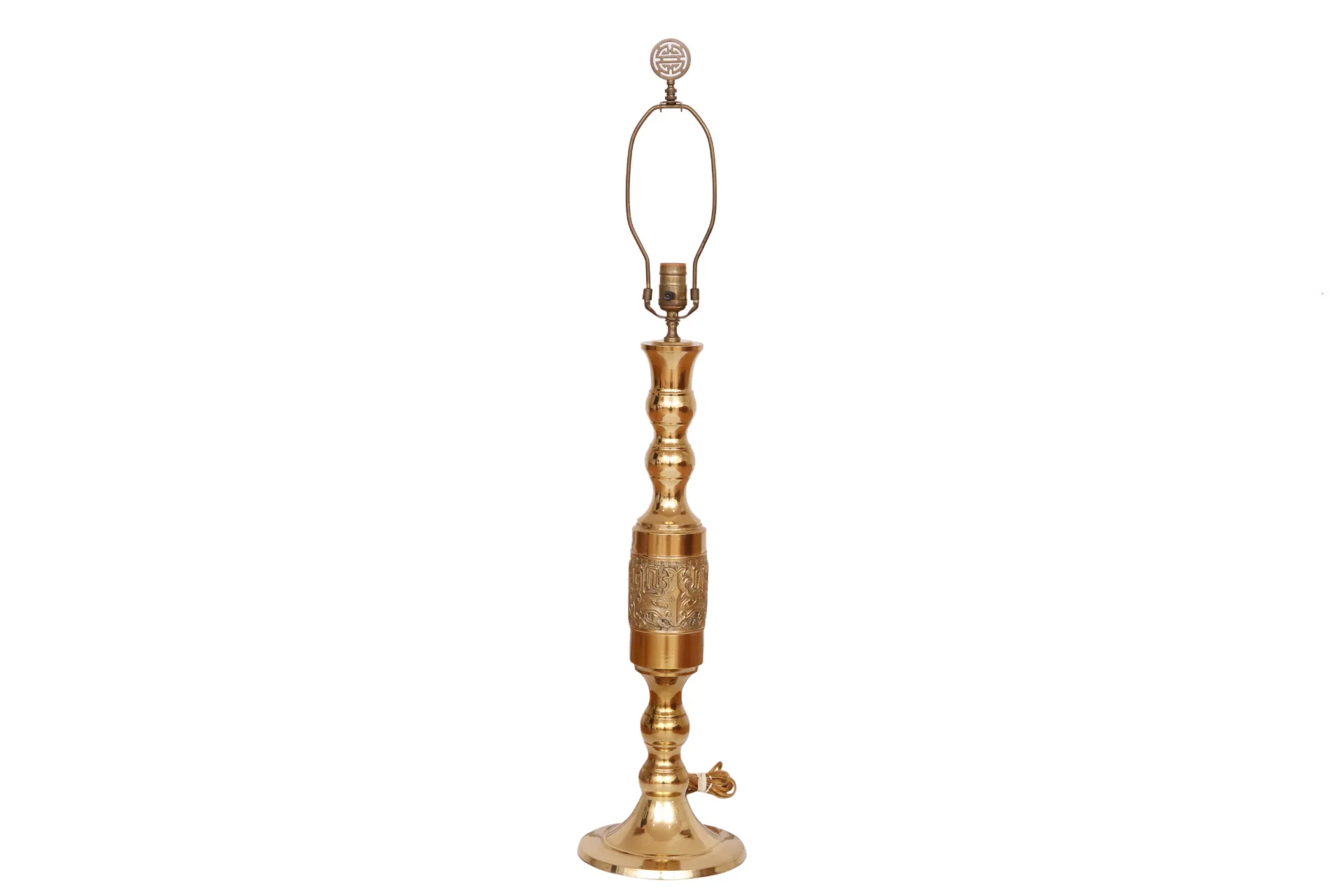 Traditional Brass Candlestick Table Lamp - Interesting Things