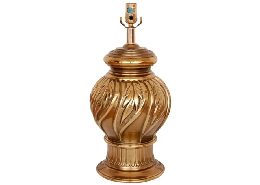 Large Regency Brass Table Lamp - Interesting Things