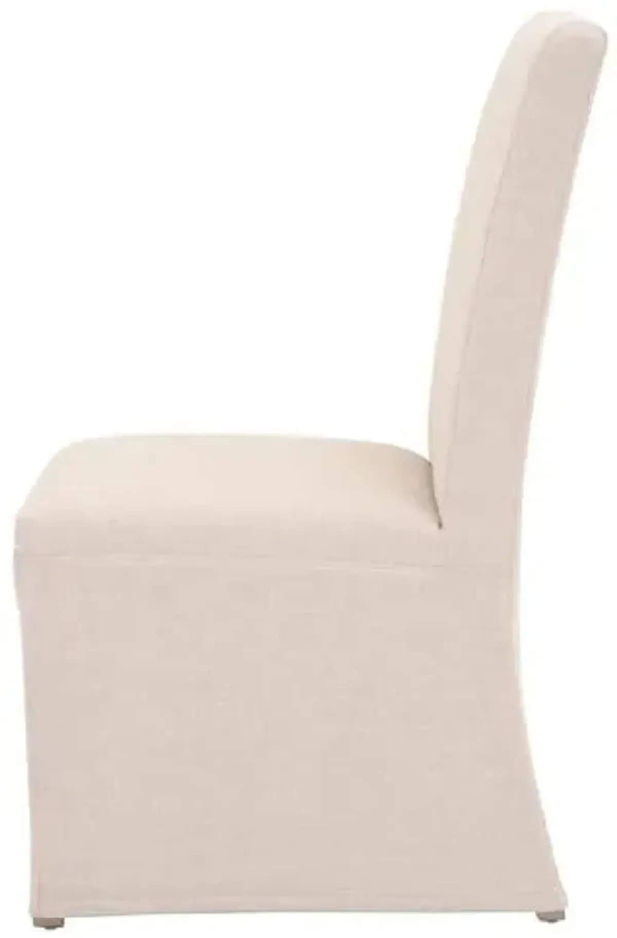 Set of 2 Leah Slipcover Dining Chairs - Natural - Ivory